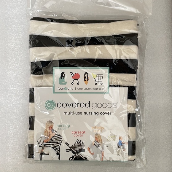 New Striped Multi-use Nursing Cover - Picture 5 of 6